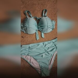 Aqua Blue Women's Bikini Set